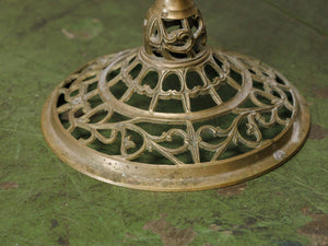 Marble Hollywood Regency metal side table Vintage