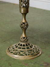 Load image into Gallery viewer, Marble Hollywood Regency metal side table Vintage
