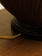 Load image into Gallery viewer, Textured Bronze Color Mid-Century Modern Lamp with Linen Shade
