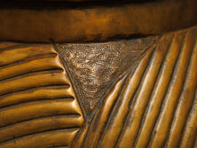 Load image into Gallery viewer, Textured Bronze Color Mid-Century Modern Lamp with Linen Shade
