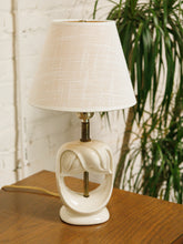 Load image into Gallery viewer, Small White Ceramic Table Lamp
