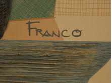 Load image into Gallery viewer, Post Modern Franco Embellished Lithograph Vase

