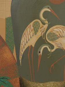 Post Modern Franco Embellished Lithograph Vase