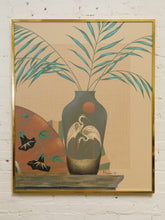Load image into Gallery viewer, Post Modern Franco Embellished Lithograph Vase
