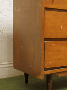 Vintage six drawer mid-century Dresser