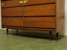 Load image into Gallery viewer, Vintage six drawer mid-century Dresser
