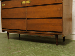 Vintage six drawer mid-century Dresser