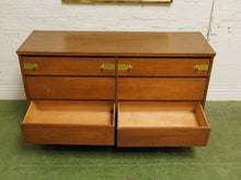 Load image into Gallery viewer, Vintage six drawer mid-century Dresser

