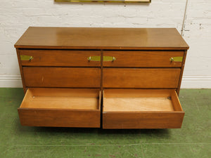 Vintage six drawer mid-century Dresser