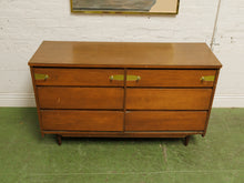 Load image into Gallery viewer, Vintage six drawer mid-century Dresser
