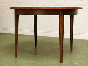 Clara Walnut Vintage round Dining Table