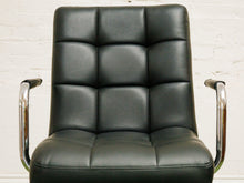 Load image into Gallery viewer, Black Square Tufted Office Chair
