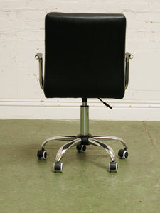 Black Square Tufted Office Chair