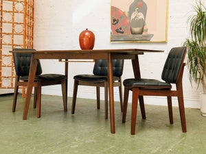 Butterfly Leaf Walnut Dining Table