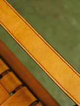 Load image into Gallery viewer, Leather strap Vintage safari chair
