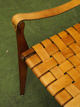 Load image into Gallery viewer, Leather strap Vintage safari chair

