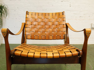 Leather strap Vintage safari chair