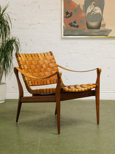 Leather strap Vintage safari chair