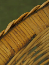 Load image into Gallery viewer, 1970s hourglass Rattan and Glass coffee table

