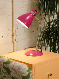 Hot pink desk lamp