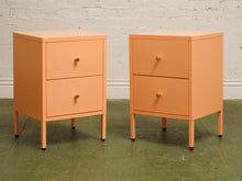 Load image into Gallery viewer, Pair of Peach Nightstands
