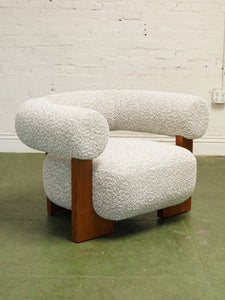 Antonia Club Chair in Heather Grey