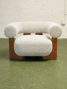 Antonia Club Chair in Heather Grey