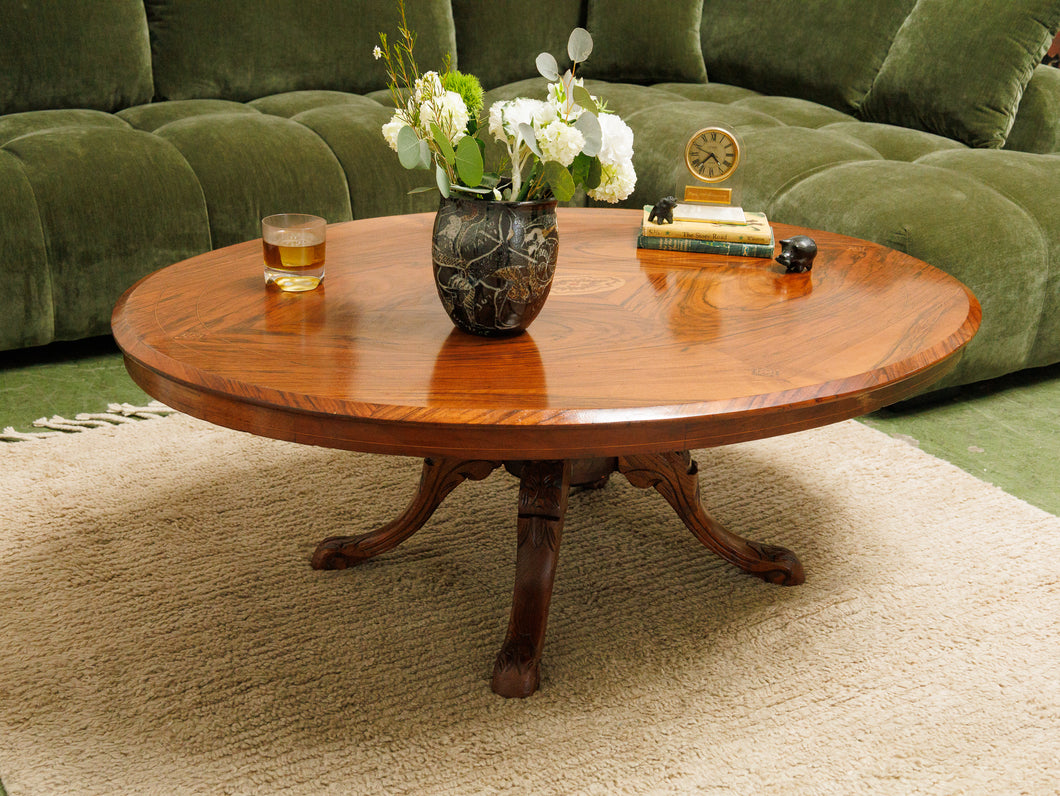 Edwardian style Italian Coffee Table with inlays