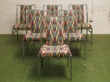 Load image into Gallery viewer, Milo Baughman in Original Ikat fabric Dining Chairs
