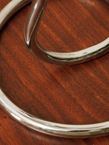 Pair of Chrome Squiggle Table Lamps