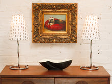 Load image into Gallery viewer, Pair of Chrome Squiggle Table Lamps
