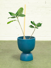 Load image into Gallery viewer, Large Blue Hourglass Planter
