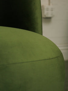 Tova Club Chair in Olive Green