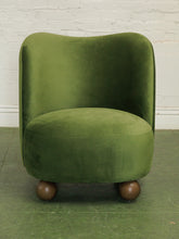 Load image into Gallery viewer, Tova Club Chair in Olive Green
