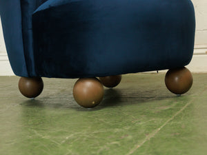 Tova Club Chair in Blue