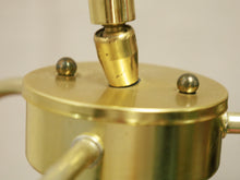 Load image into Gallery viewer, 1970’s Rare Gold 3 headed Arc Lamp
