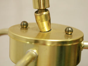 1970’s Rare Gold 3 headed Arc Lamp