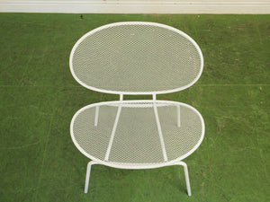 Mid-Century outdoor indoor White Wire Chair