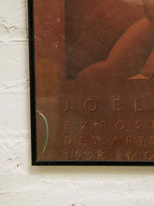 Joel and Jan Martel Exposition Poster Art Deco Poster as found