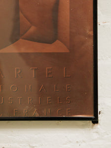 Joel and Jan Martel Exposition Poster Art Deco Poster as found