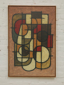 60’s Abstract Giclee Print on Canvas