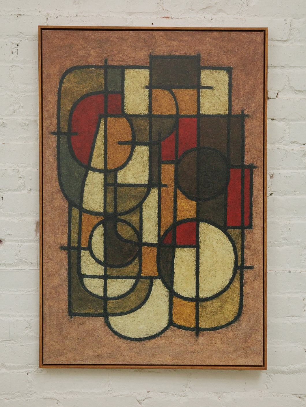 60’s Abstract Giclee Print on Canvas
