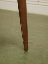 Load image into Gallery viewer, Dark wood single chair with gray seat
