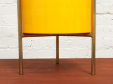 Load image into Gallery viewer, Large Yellow Planter with gold base
