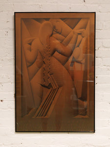 Joel and Jan Martel Exposition Poster Art Deco Poster as found