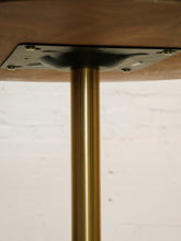 Load image into Gallery viewer, Light walnut Dining Table with gold base
