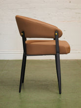 Load image into Gallery viewer, Coffee Brown Curved Armchair
