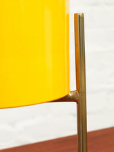 Load image into Gallery viewer, Medium Yellow Planter with gold base
