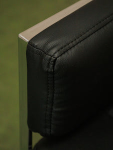 Square Panel Chrome Counter Stool