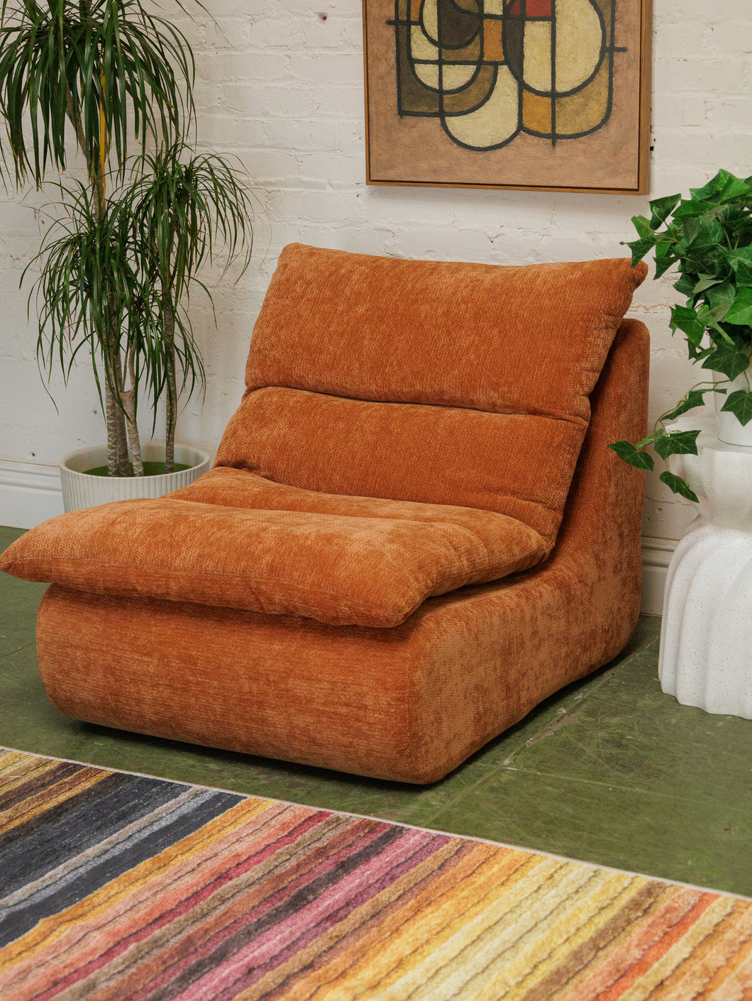 Burnt Orange Lounge Chair